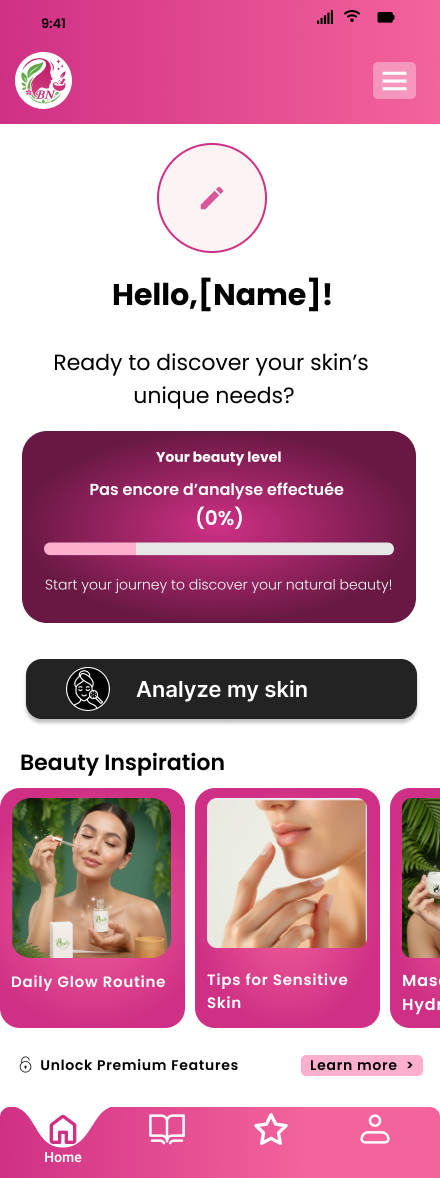 Tableau de bord et niveau de beauté
