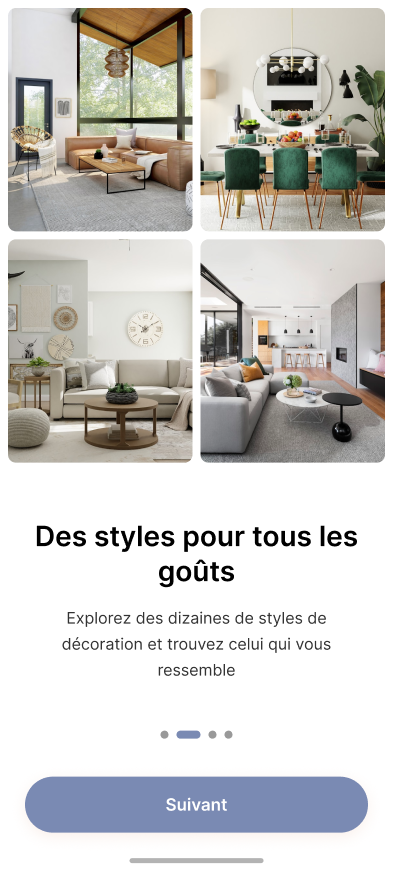 Styles de décoration disponibles