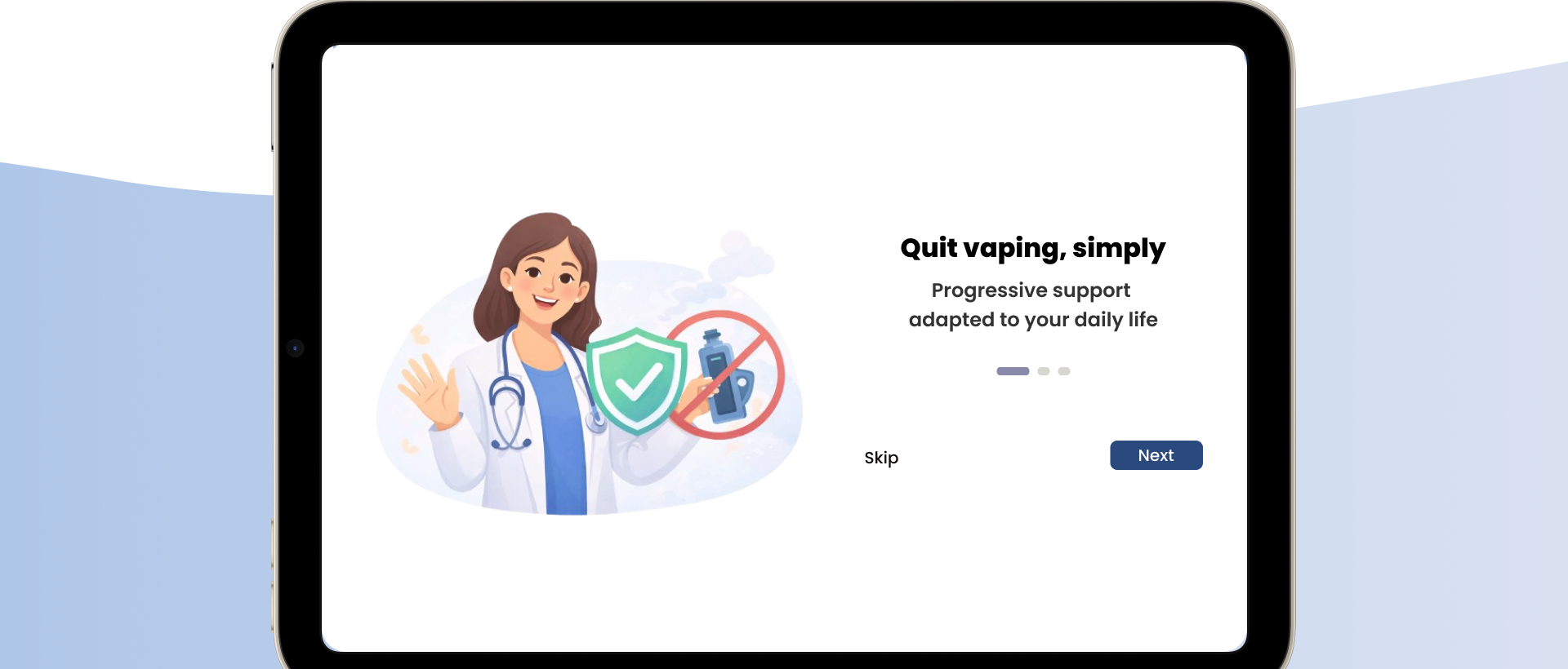 Démarrage du parcours de sevrage Vape Stopper